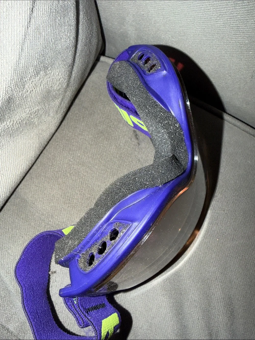 bollé Purple Ski Goggles with Orange-Red Lens